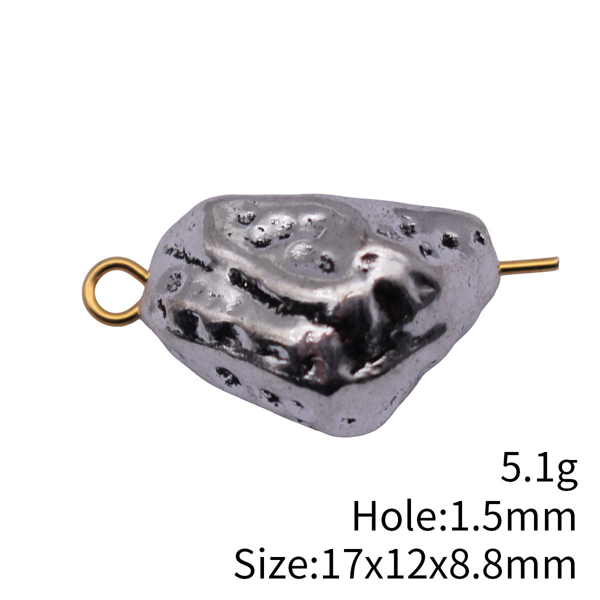 17x12x8.8mm 5.1g Antique Silver Zinc Alloy Triangle Stone Shape Loose Metal Beads for DIY Jewelry Making