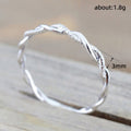 Twisted Vine Clear-Stone Pave Band Ring In Three Metal Tones view 5