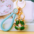 Jeweled Twin Fish Treasure Bowl Keychains with Four Color Options view 10
