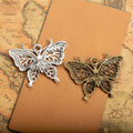 Layered Openwork Butterfly Metal Charm in 3 Decorative Finishes view 2
