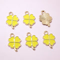 Enamel Four-Leaf Clover Charms in Eleven Color Options view 10
