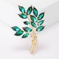 Crystal Wheat Bundle Brooch Marquise Stones Four Styles view 9