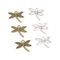 Dragonfly Connector Charms in Two Antique Metal Finishes view 5