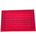 Velvet Slot Jewelry Display Tray Boxes in Three Colors view 5