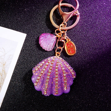 Bubble Pearl Shell Keychains in Seven Colors plus Assorted Option