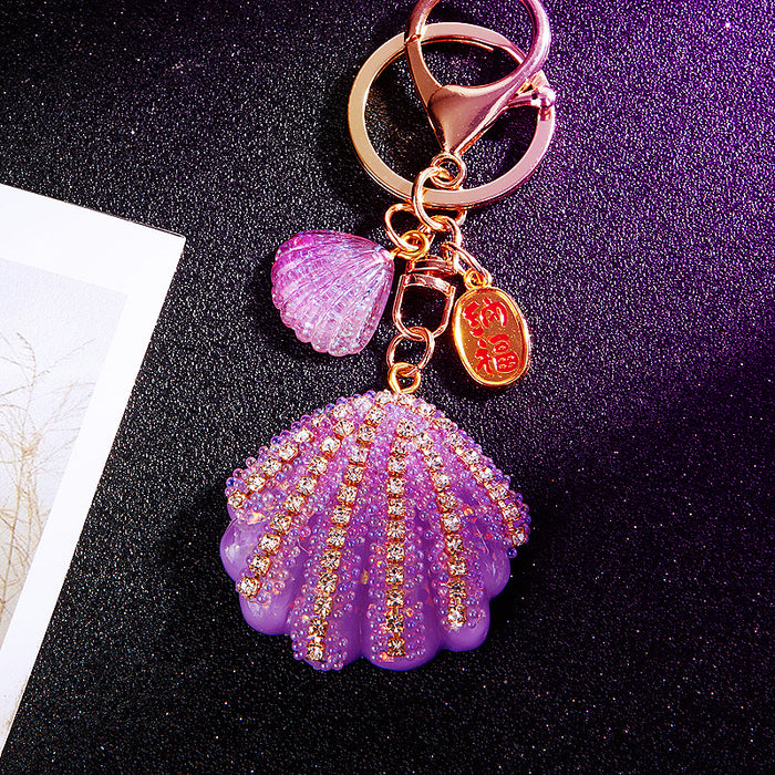Bubble Pearl Shell Keychains in Seven Colors plus Assorted Option