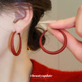 Rounded Hoop Clip Earrings in Gold and Silver Tone view 4
