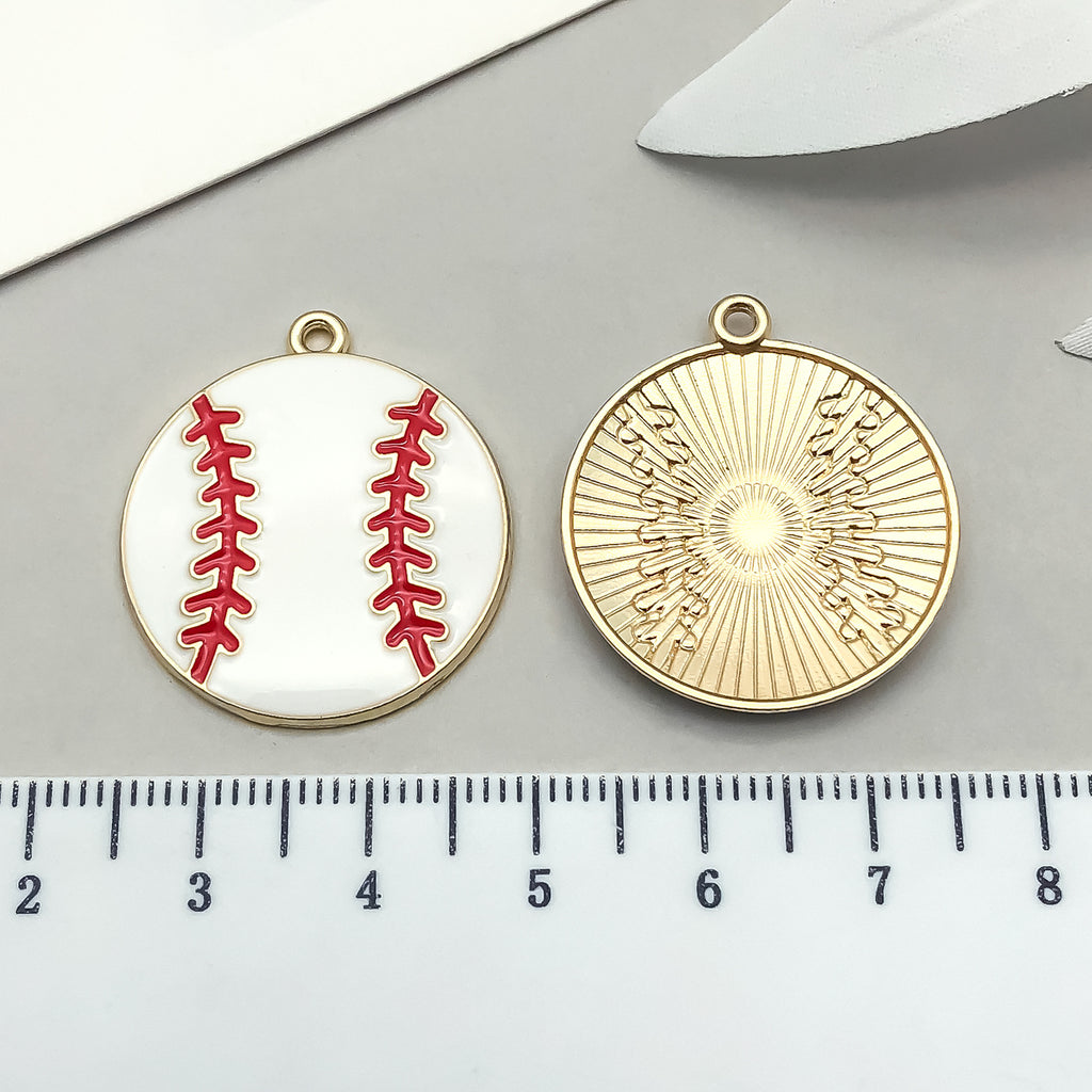 Enamel Zinc Alloy Baseball Tennis Cap Sneaker Charm Pendant for Sports Jewelry DIY
