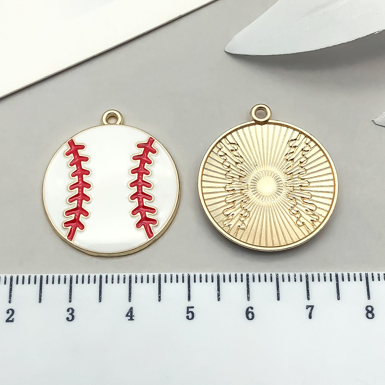 Enamel Zinc Alloy Baseball Tennis Cap Sneaker Charm Pendant for Sports Jewelry DIY