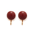 Gold Tone Spiral Clip On Earrings With White Pearls view 5