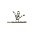 Antique Silver Cheerleader and Football Metal Charms with 12 Listed Options view 8