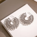 Chunky Multi Loop Coil Open Hoop Statement Earrings view 2