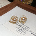 Faux Pearl Hoop And Chain Tassel Earrings With Decorative Metal Details view 6
