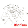 S-Shaped Ball End Earring Hooks in Eight Metal Finishes view 8