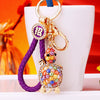 Purple-Fortune Multicolor-Beaded-Turtle
