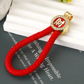 Full Crystal Maple Leaf Keychains with Red Braided and Clasp Free Loop Options view 9