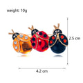 Red Blue Ladybug Two Designs Metal Brooch Pin for Jackets and Lapels view 2