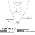 Crystal Heart Necklace and Bracelet Collection in Two Metal Tones view 6