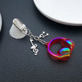 Transparent Red Headphone and Music Note Clip Keychain Eight-Color Collection view 4