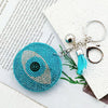 Pointed Aqua Silver