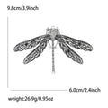 Oversized Filigree Dragonfly Brooch in Four Crystal Colorways view 6