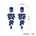 Gold Tone Champagne Leaf Drop Tassel Four Designs Metal Dangle Earrings view 2