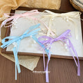 Lily Of Valley Ribbon Bow Duckbill Hair Clips Four Colors view 4