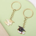Graduation Cap And School Theme Metal Keychains, 6 Styles view 4