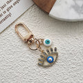 Gold Tone Rhinestone Lash Evil Eye Clip Charms in Five Colors view 7