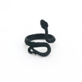 Colorful Sculpted Snake Adjustable Rings in Eight Finishes view 5