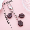 Coffee Bean Cup Keychains In Three Styles With Silver Tone Clasps view 8