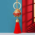 Jeweled Fortune Basin Tassel Keychains in Four Colors plus Assorted Option view 2