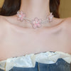 Pink Mesh Flowers