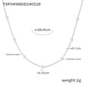Imitation Pearl Station Chain Necklaces and Bracelet view 8