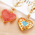 Double Sided Crystal Heart Keychains in Four Colors and Random Option view 1