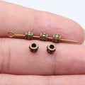 Tiny Barrel Spacer Beads in Five Metal Finishes for Jewelry Making view 8