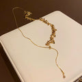 Wheat Leaf Sequin Lariat Necklaces Fashion Jewelry view 6