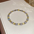 Baguette Flower Crystal Bracelets Multicolor Six Styles view 9