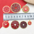 Red Coin Metal Charms with 12 Listed Options for Jewelry Making view 3