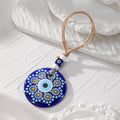 Round Printed Evil Eye Cord Loop Hanging Ornaments in Seventeen Designs view 11