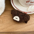 Plush Bear Face Duckbill Hair Clips Brown And Cream view 6
