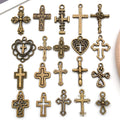 Gold-Tone Cross Metal Charms with 26 Listed Options view 1