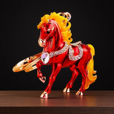 Main image 1 shows the Festive-Red Gem-Stallion option with its visible attached key hardware.