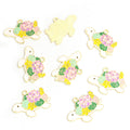 Colorful Rabbit and Turtle Enamel Alloy Charm Pendants view 11