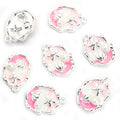 Painted Shell Charms in Five Colors and Two Metal Tones view 10