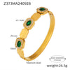 Gold Green Bangle