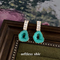 Vintage Style Pearl Flower Geometric Drop Earrings Nine Styles view 7