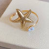Gold Starfish Cuff