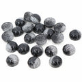 Glitter Dust Round Resin Cabochons in Nine Color Options view 3