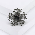 Radiating Crystal Brooch In Six Jewel Color Designs view 3